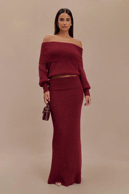 Aria Knit Maxi Skirt