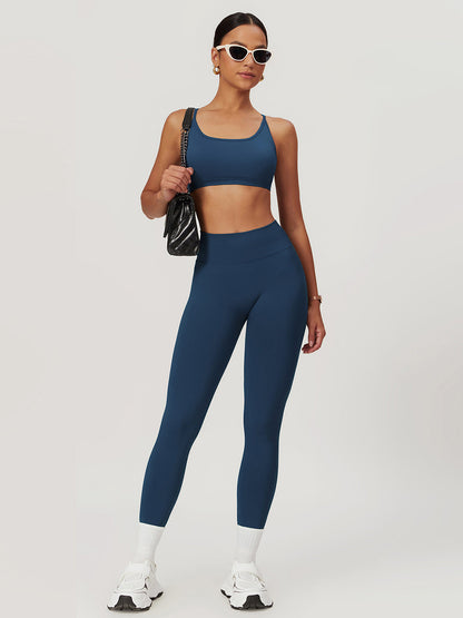 Seamless Cross Back Sports Bra