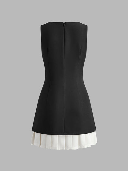 Haute Couture Pleated Mini Dress