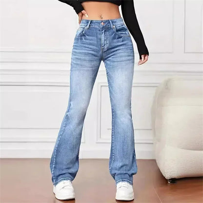 Emily™ | Vintage flare jeans with mid-rise waistband